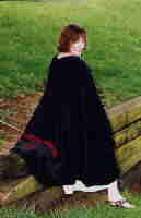 Embroidered Wool Wrapping Cape